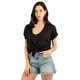 thumbnail image 1 of Blusa manga corta con amarre al frente, 1 of 5