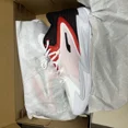 thumbnail image 2 of NWT PU & MA Men's Dagger Mid Top Basketball Shoe White Red Sneaker Trainer Unisex 9, 2 of 6