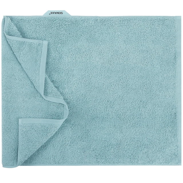 Toalla de mano SEMAXE, 100% algodón peinado, 550 g/m², azul