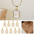 thumbnail image 3 of Collier Pendentif Initiales Alphabet Lettres Anglaises Meta Femmes Hommes Cadeau Z1Q8, 3 of 8