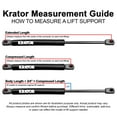 thumbnail image 5 of Krator Rear Window Lift Supports Compatible with Jeep Liberty 2002-2007 - Back Glass Gas Springs Strut Prop Arms, 5 of 5