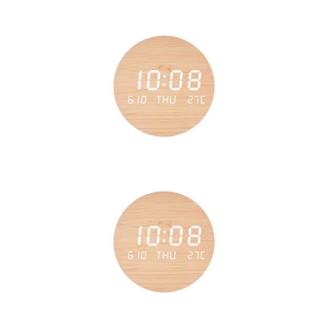 Yuarrent Reloj de pared digital para un cronometraje fácil y preciso Reloj despertador fácil de leer Decoración de pared Habitación Ligero Type2 NO2