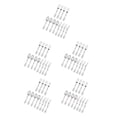 thumbnail image 3 of Transemion Plastic Forks Spoons Knifes Silverware Decor Party Silver 18.5cm 5Set, 3 of 6