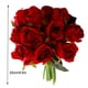 thumbnail image 2 of Cateissary Ramo de rosas artificiales 12 cabezas rojo 15 * 10 * 25 cm, 2 of 6