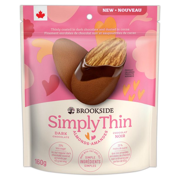 BROOKSIDE SIMPLY THIN Dark Chocolate Almonds Walmart.ca