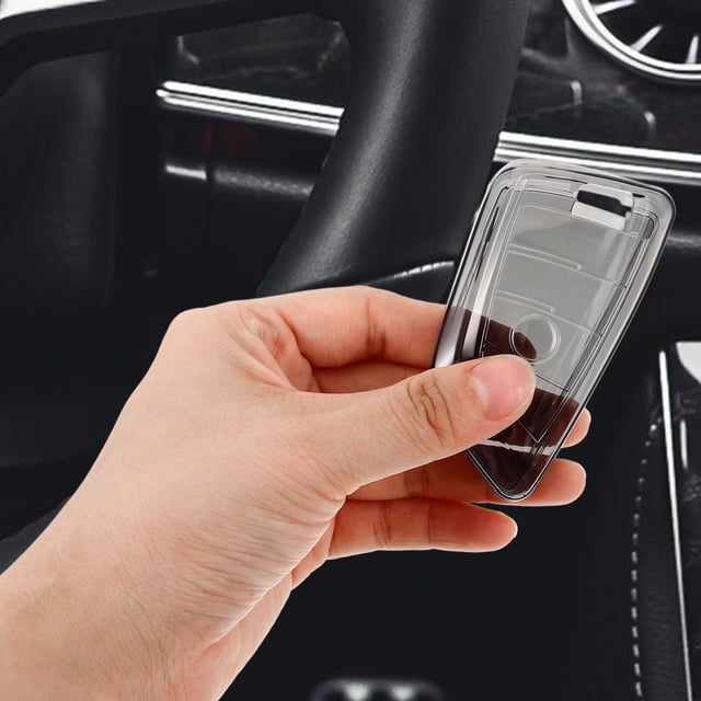 unbranded Estuche Para Llave De Con Transparente En Color Negro Y Protección Contra Golpes