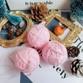 thumbnail image 4 of kiskick 6Pcs Christmas Ball Ornament: Handmade Soft Texture Decorate Foam Floral Bouquet Wool Winding Ball for Christmas Decor and Delight, 4 of 8