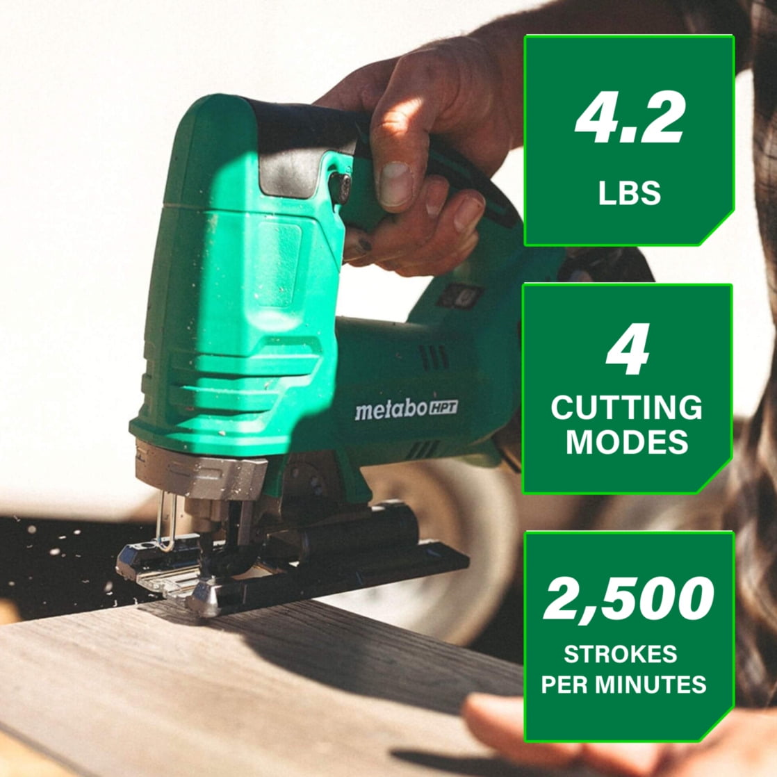 Metabo HPT 18V Cordless Jig Saw Tool Only, CJ18DAQ4