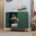 thumbnail image 6 of CBJCBJ 31.7" Modern Accent Sideboard Buffet Cabinet with 2 Doors & Shelves, Credenza for Living Room Storage, Green, 6 of 6