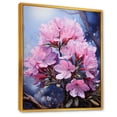 thumbnail image 2 of Designart "Whispers Of Mystic Blooms II" Rhododendron Floater Framed Canvas Wall Art, 2 of 5