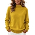 thumbnail image 2 of Diufon Thin Sweaters for Women Ribbed Knit Long Sleeve Mock Neck Pullover Fall Fashion Winter Thermal Layering Sweaters, 2 of 7