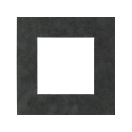 

Suede Texture Photo Mat - Charcoal Grey 16x16 for 12x12 Photos - Fits 16x16 Frame