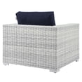 thumbnail image 6 of Modway Convene 6-Piece Outdoor Patio Set in Light Gray Navy, 6 of 10