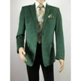 thumbnail image 4 of Mens BASSIRI Velvet Sports Coat Grammy Award, LEONARDI J1042 Hunter Green, 4 of 7