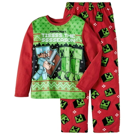 Christmas minecraft pyjamas hotsell