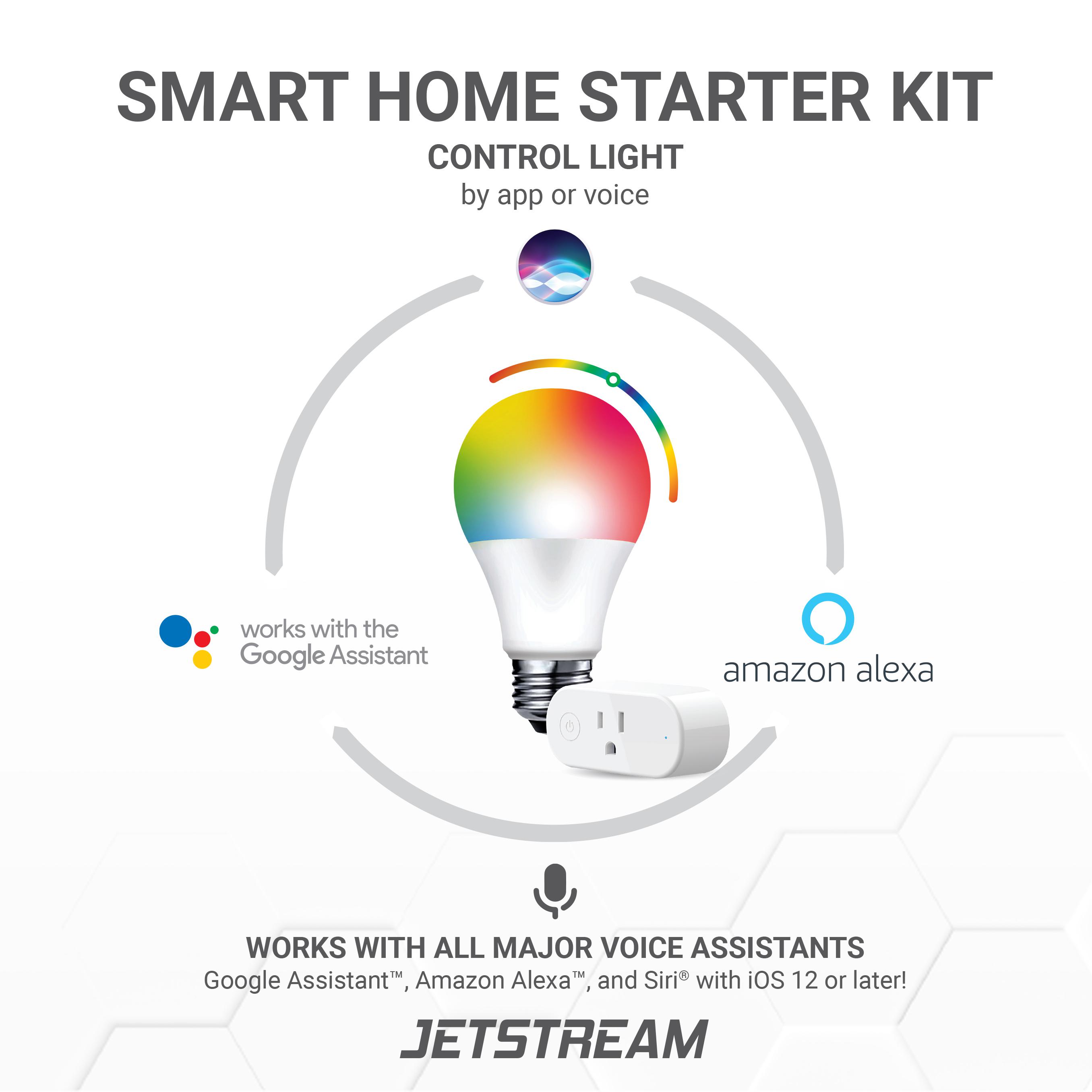 Jetstream Smart Home Starter Kit: 2 Smart Plugs + 4 Color Smart Bulbs (MK619CP) - image 4 of 10