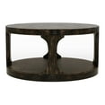thumbnail image 2 of Furniture of America Arturo Solid Wood Open Shelf Coffee Table in Antique Black, 2 of 8