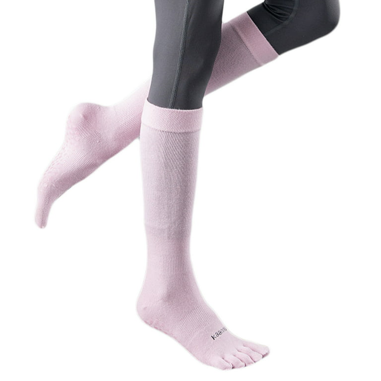 Risefit Non Slip Yoga Socks, Toeless Anti-Skid Pilates, Barre, Ballet,  Bikram Workout Socks Shoes with Grips (pink, S) at  Women's Clothing  store