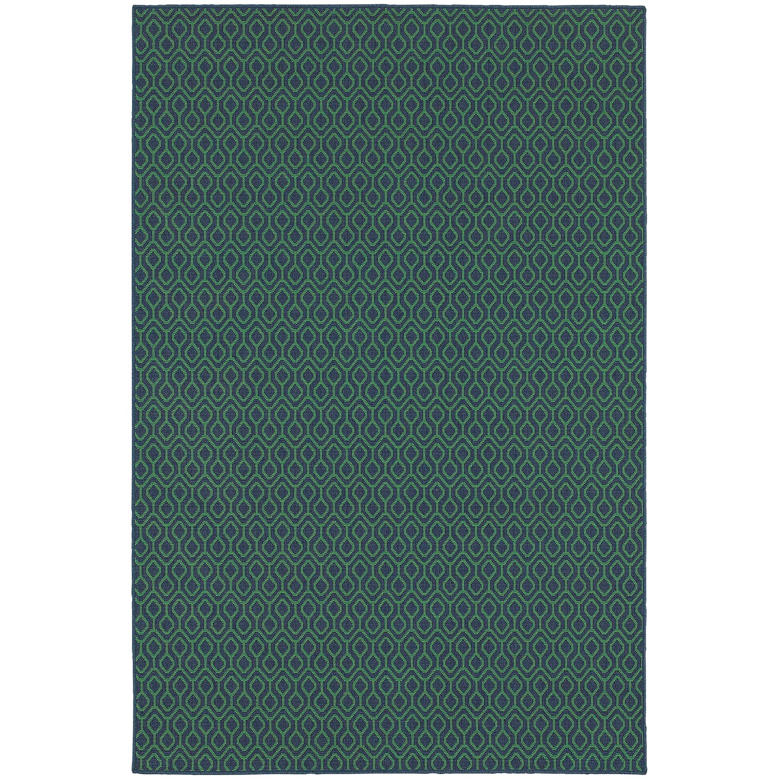 Kailani Geometric Green Indoor/Outdoor Area Rug, Material