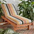 thumbnail image 3 of Greendale Home Fashions 73'' x 23'' Outdoor Chaise Lounge Cushion, Brick Stripe, 3 of 8