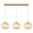 thumbnail image 1 of Yinanstore Gold Crystal Pendant Light Fixture LED Hanging Light Pendant Lighting Crystal Chandeliers for Dining Room Kitchen Island , Strip Base, 1 of 8