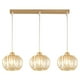 thumbnail image 1 of Lámpara colgante de cristal dorado ajustable LED colgante tienda base de la tira, 1 of 8
