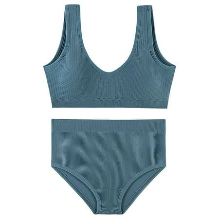 

Uorcsa Midnight Medium Waist Women Underwear Sexy Ladies Underpants Blue