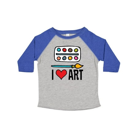 

Inktastic Painting I Love Art Gift Toddler Boy or Toddler Girl T-Shirt