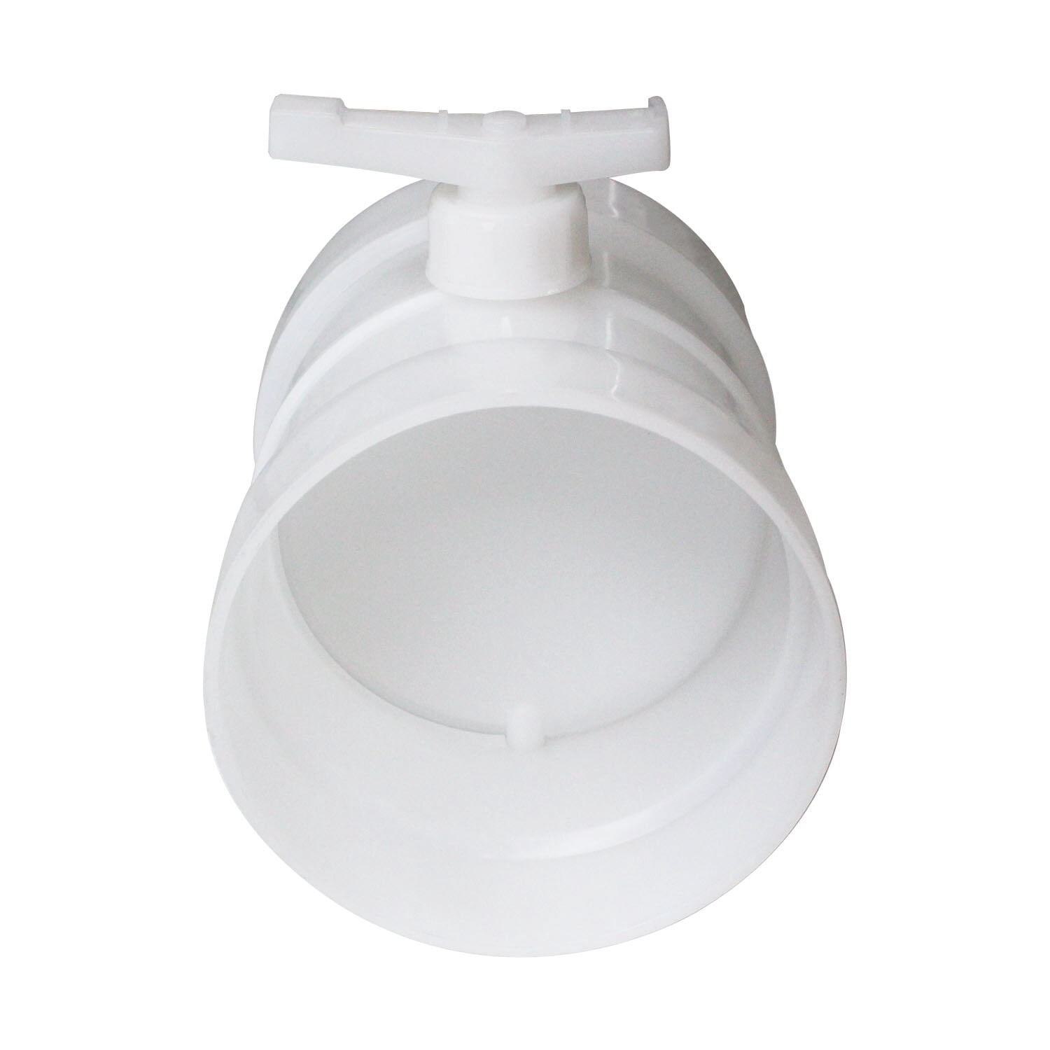 pp manual air duct damper plastic white for airtight ventilation pipe