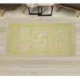 thumbnail image 1 of Geometric Decorative Rug, Whirling Look Abstract Circle Design Rounds Pattern in Soft Colors Print, Quality Carpet for Bedroom Dorm and Living Room, 6 Sizes, Pastel Yellow, by Ambesonne, 1 of 1