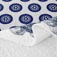 thumbnail image 5 of Erosebridal Navy Tractor Quilt King for Boys Men, Cartoon Truck Car Print King Coverlet Set, 3-Piece, 5 of 7