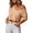 #0138-Beige, variant on Tees for Women Short Sleeve Asymmetric Neck Cropped Tops Modern Minimalist Style Lightweight Comfortable Loose Silhouette Blouses Gift