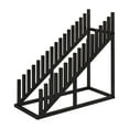 thumbnail image 1 of Lipstore Metal Tile Display Rack Heavy Duty High Strength Standing Ceramic Tile Stand Black, 1 of 8