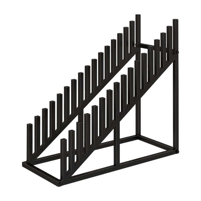 Lipstore Metal Tile Display Rack Heavy Duty High Strength Standing Ceramic Tile Stand Black