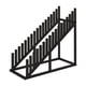 thumbnail image 1 of Estante para exhibición de azulejos, organizador de almacenamiento de materiales de construcción, soporte estable y resistente. Negro, 1 of 9