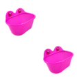 thumbnail image 2 of ZheElen Plastic Durable Construction And Multifunctional Bird Bathtub For Pet Bird Easy To Mirror purplish red 2Set, 2 of 6