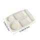 thumbnail image 3 of Plato llano dividido de cinco compartimentos | Bandeja para comidas infantiles, ideal para el almuerzo escolar y el hogar | Material de fibra vegetal | Apto para lavavajillas y microondas, 3 of 6