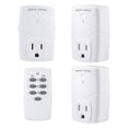 thumbnail image 1 of BN-LINK Mini Wireless Remote Control Outlet Switch Power Plug in for Household Appliances, Wireless Remote Light Switch, LED Light Bulbs, White (1 Re, 1 of 7