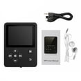 thumbnail image 1 of fashionhome Mini Music Player with 1.8 Inch TFT Screen Portable Button Control Digital MP3 FM Sound Recorder, Black, 1 of 9