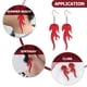 thumbnail image 3 of 1 par de pendientes de fuego punk aretes acrílicos colgantes pendientes de caída para mujeres niñas, 3 of 7