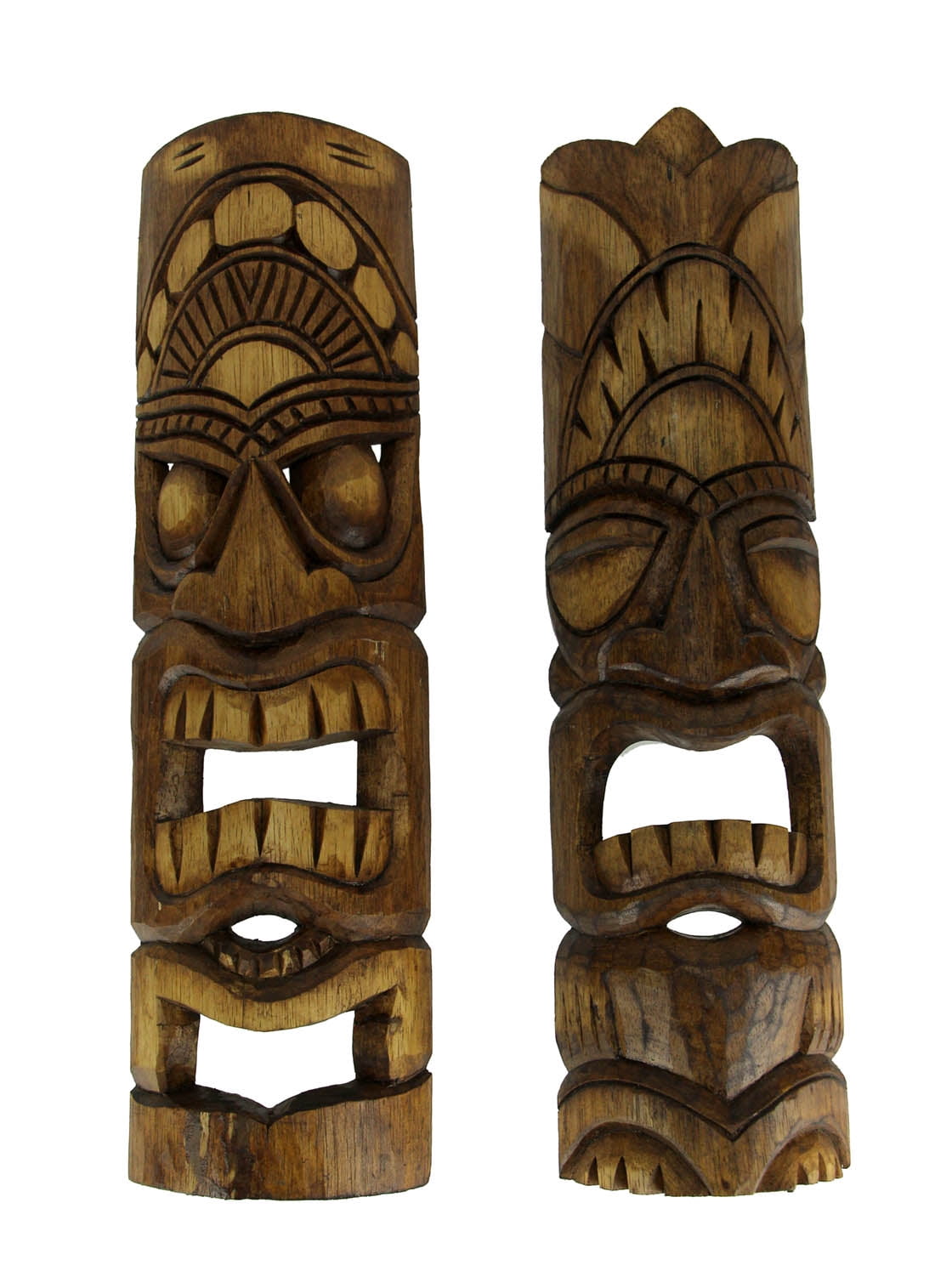 Carved/Painted #dpt541050 Jungle Green Tiki Mask 20