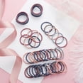 thumbnail image 3 of Skymirror 50Pcs 3cm Elastic Hair Ties Ponytail Holders Rubber Bands Hair Styling Tools for Girls, 3 of 8