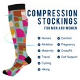 thumbnail image 2 of FORMRS Womens Knee High Socks Casual Long Thick Travel Daily Wear, 1 Pair, Abstract Geometric Pattern, 2 of 6