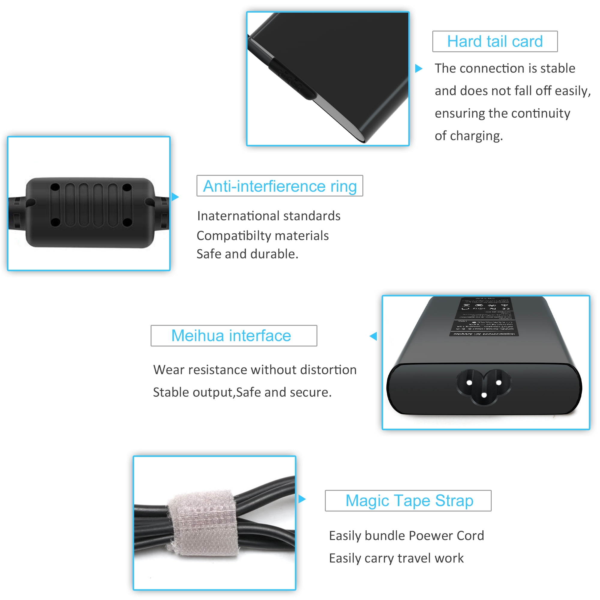 130W AC Adapter Laptop Charger for Dell XPS 15 7590 9530 9550 9560 9570 Precision M3800  5520 5530 5540 HA130PM130 0V363H 06TTY6  Power Supply Cord