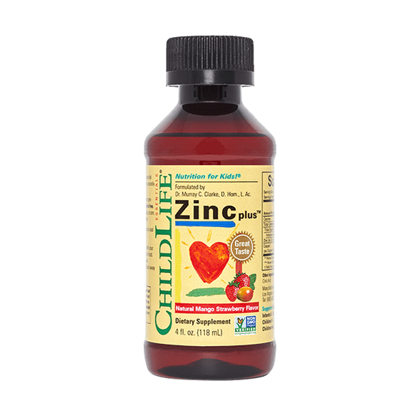 ChildLife | Zinc Plus, Mango natural y fresa, 118 ml (4 oz)