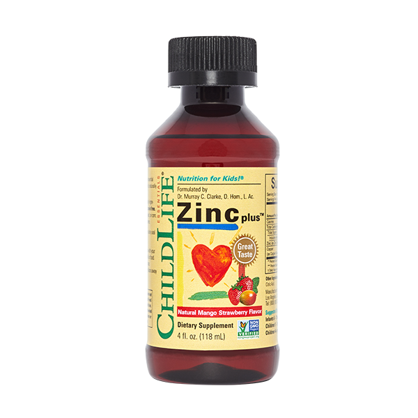 ChildLife | Zinc Plus, Mango natural y fresa, 118 ml (4 oz)