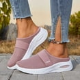 thumbnail image 2 of Wdgfv Women Backless Walking Sneakers Summer Slip-on Mule Shoes Closed Toe Slides Wide Width Clogs Mesh Slippers Air Cushion Orthopedic Breathable Sneakers, 2 of 7