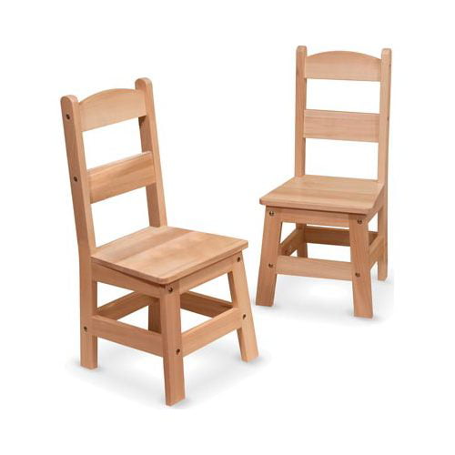 childs wooden chair with arms