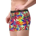 thumbnail image 2 of Pofeuu Colorful Bananas Print Men’s Boxer Briefs, Moisture-Wicking Underwear, Regular,Trunk-Large, 2 of 5