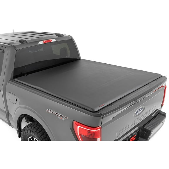 Rough Country Soft Roll-Up Bed Cover for 15-25 Ford F-150 | 6'7" - 42225650